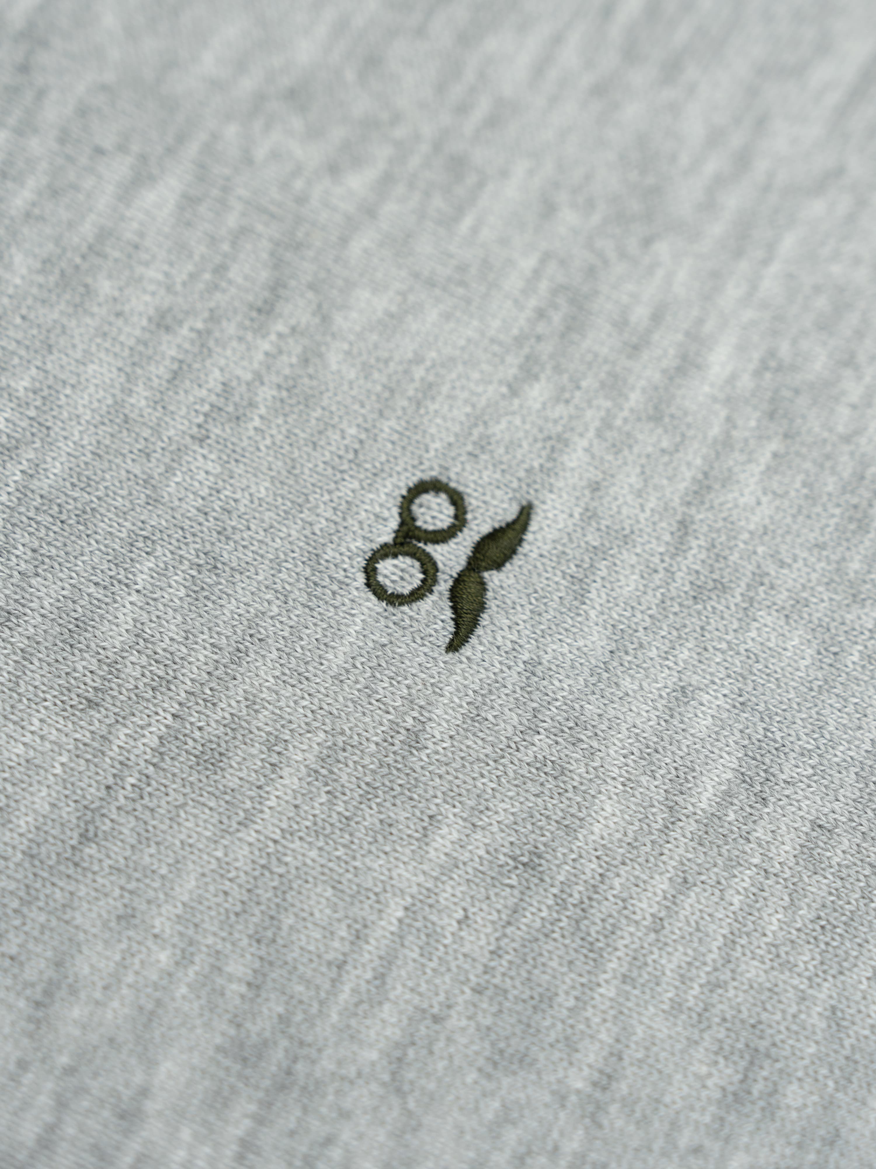 Jersey Cuello Caja Gris Claro