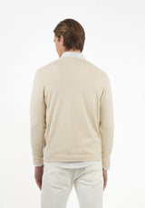 Jersey Cuello Pico Soft Blanco Roto