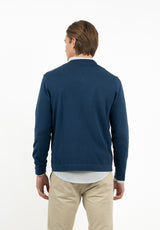 Jersey Cuello Pico Soft Azul Medianoche