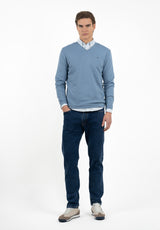 Jersey Cuello Pico Soft English Blue