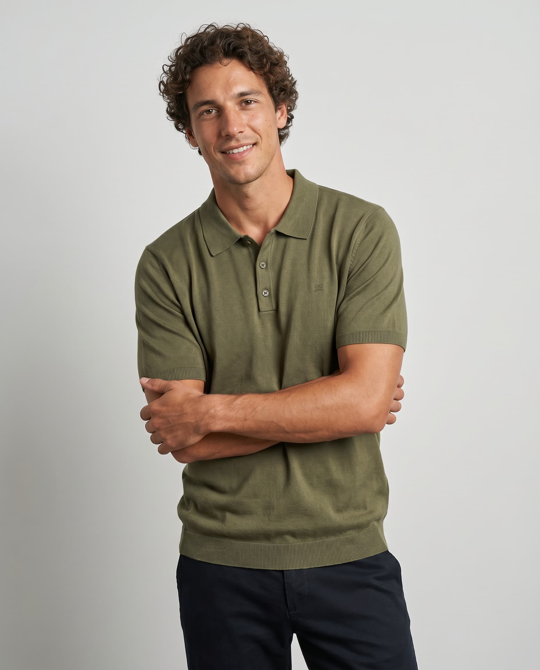 Polo Tricot Oliva
