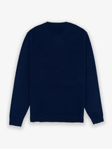 Jersey Cuello Caja Raya Tricotada Marino