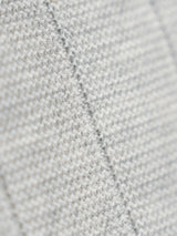 Jersey Cuello Caja Raya Tricotada Gris Claro