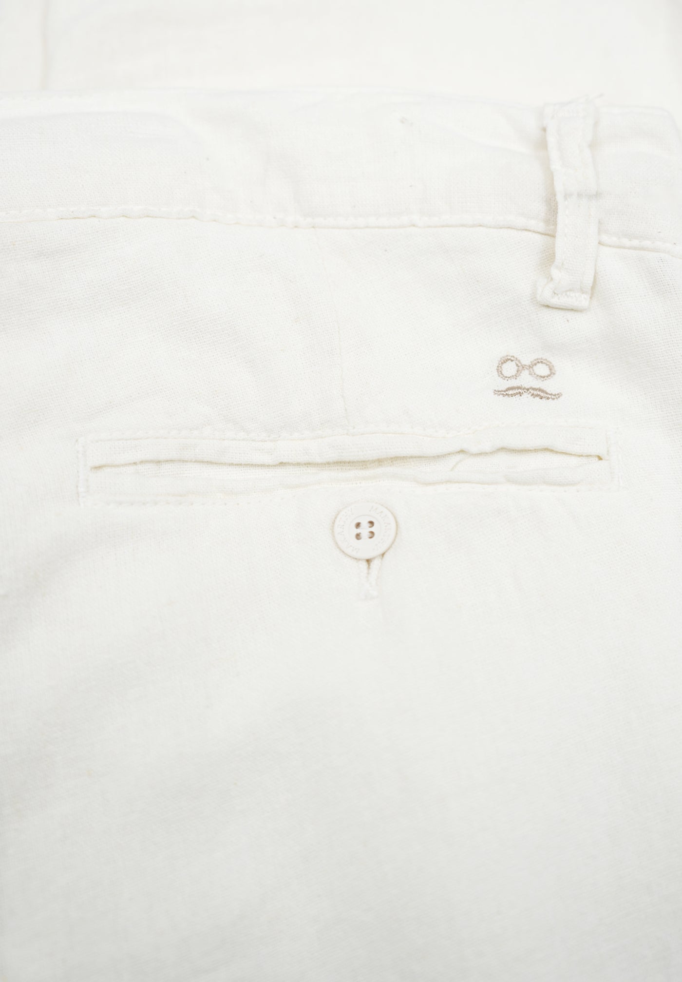 Off-White Linen Chino Dress Pants