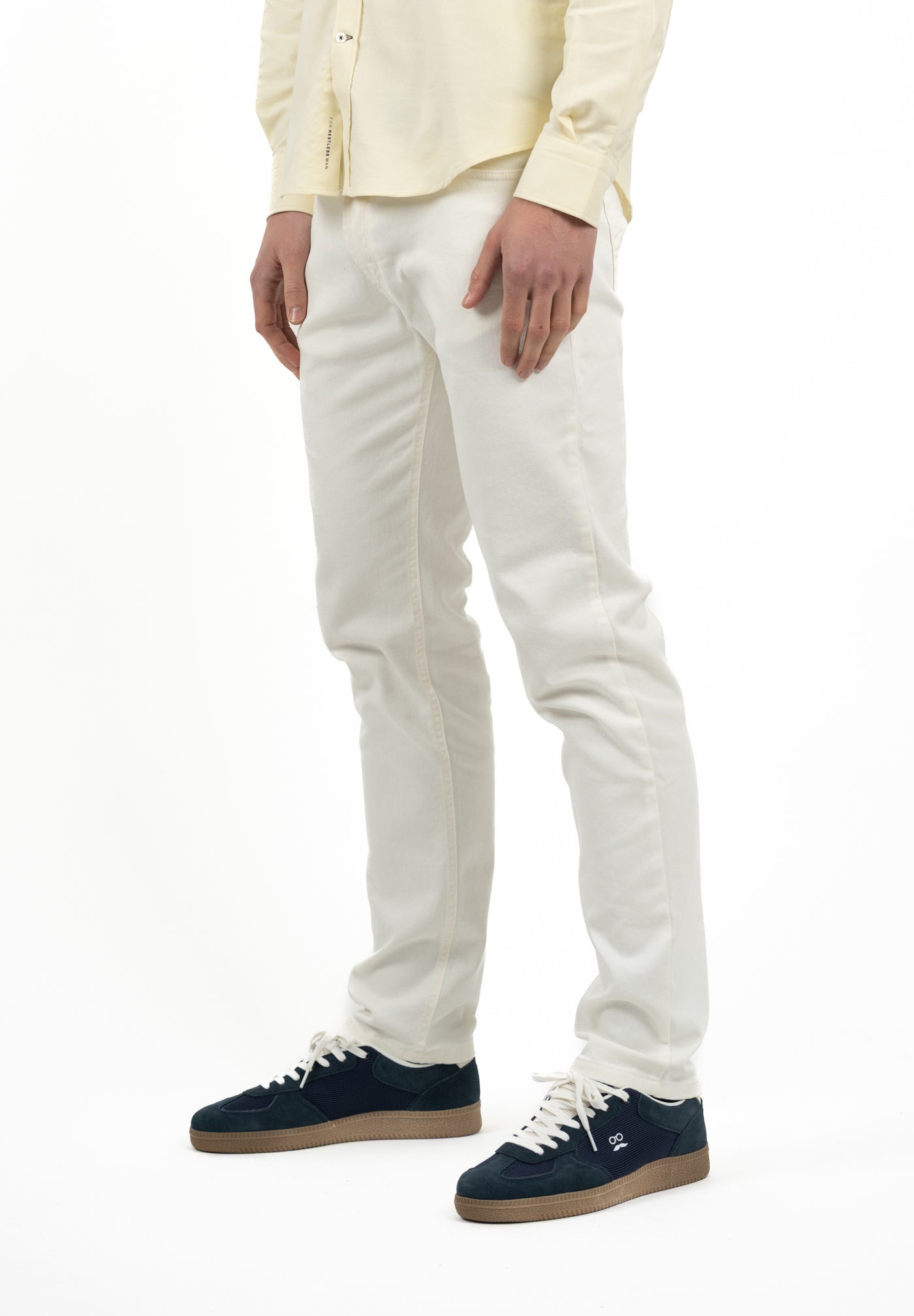 Pantalón Tejano Blanco Roto