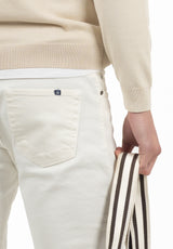 Pantalón Tejano Blanco Roto