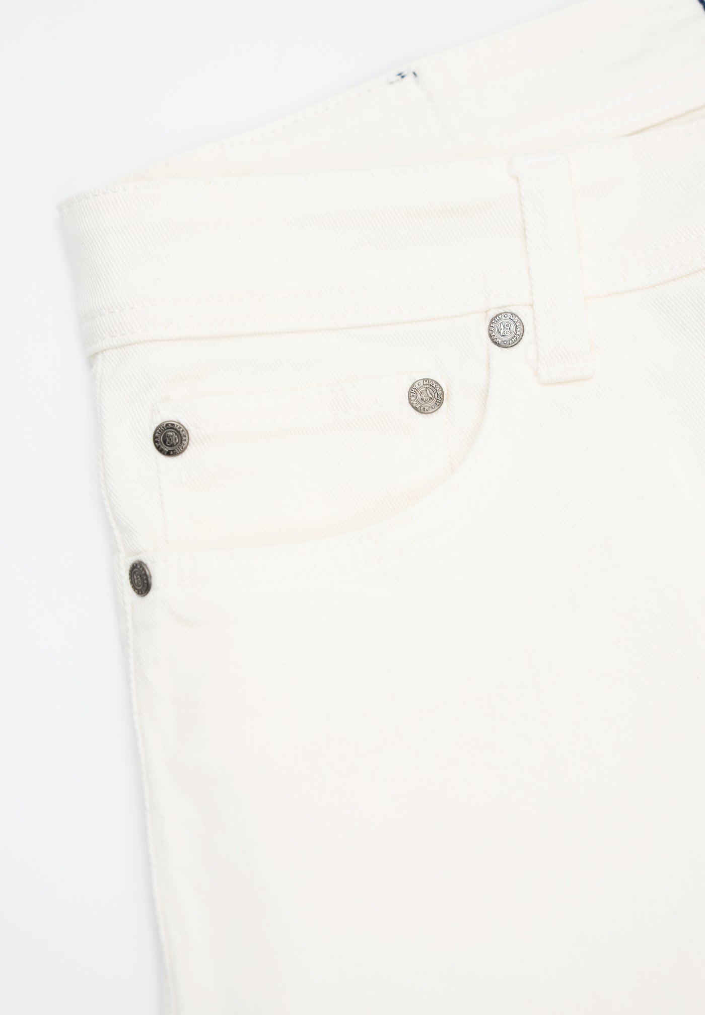 Pantalón Tejano Blanco Roto