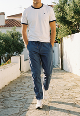 Pantalón Cintura Elástica Indigo Vintage