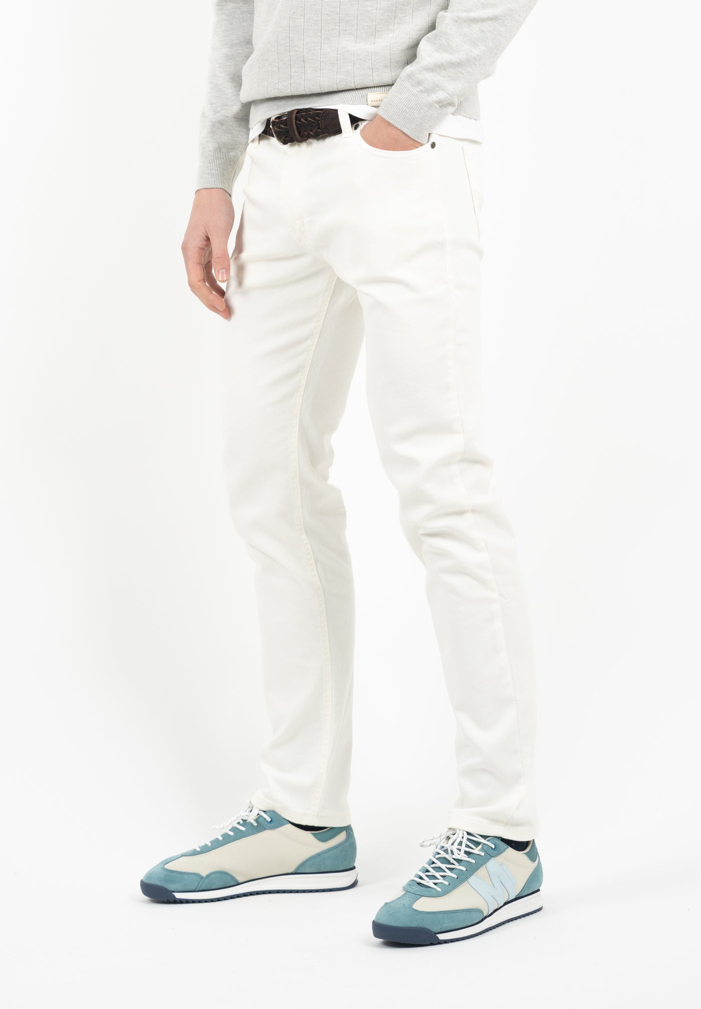 Sea Blue Branding Sneakers