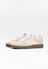 Zapatillas Retro Tejido Blanco Roto