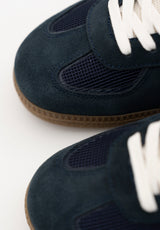 Vintage Indigo Fabric Retro Sneakers