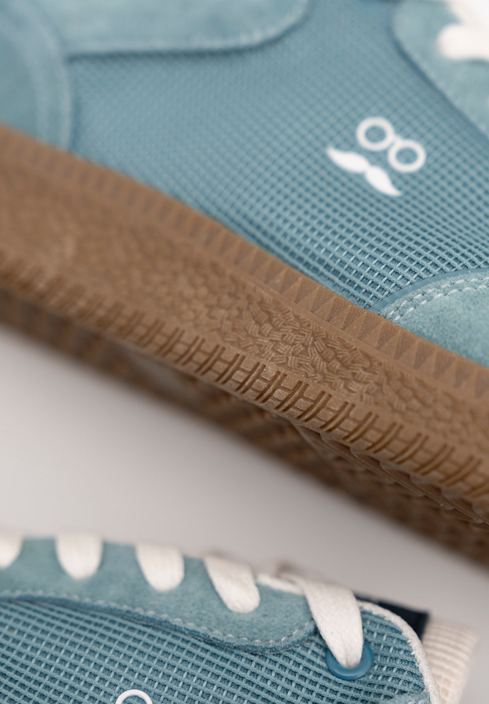 Retro Fabric Sea Blue Sneakers