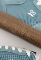 Retro Fabric Sea Blue Sneakers