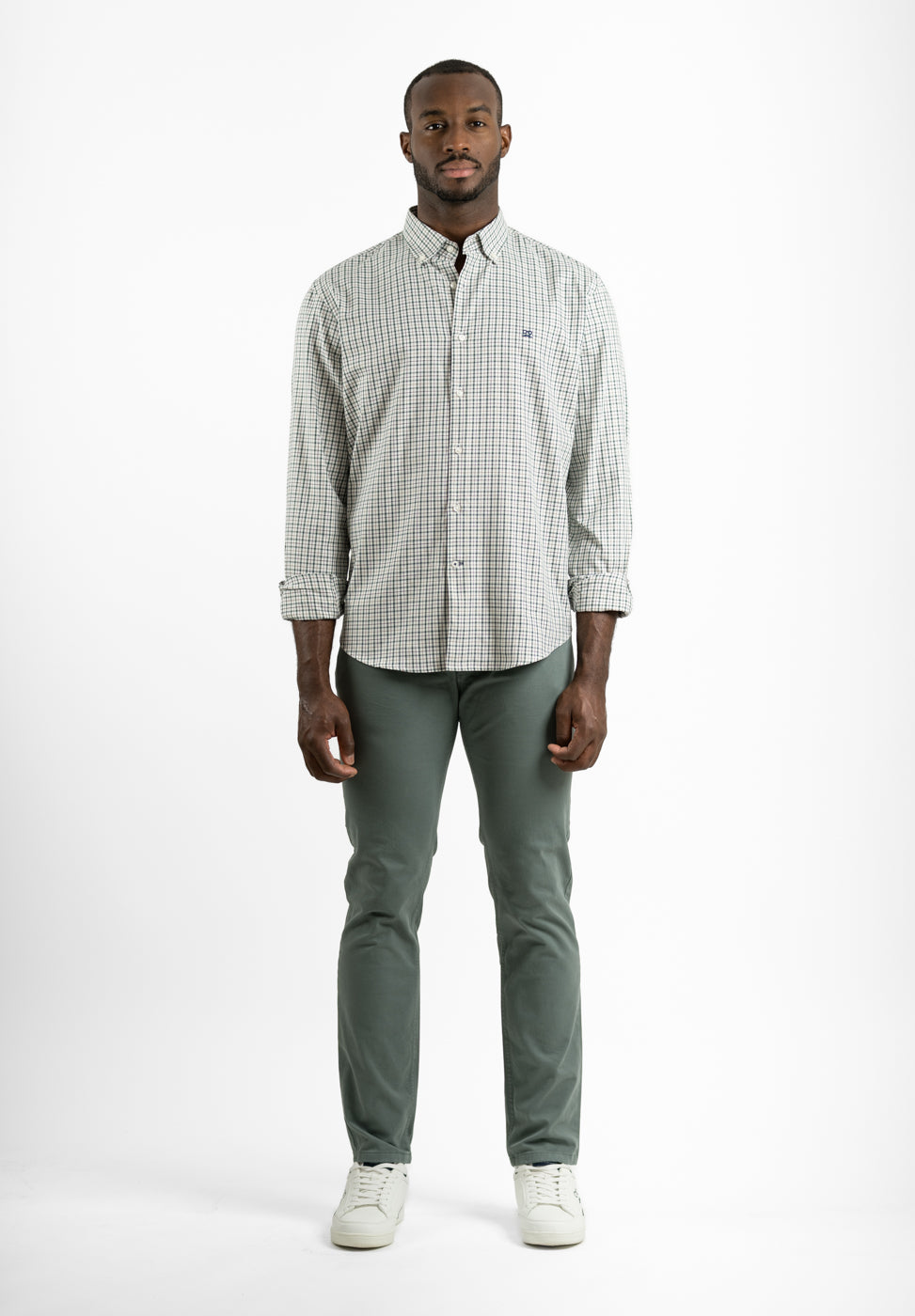 Five-Pocket Sage Trousers
