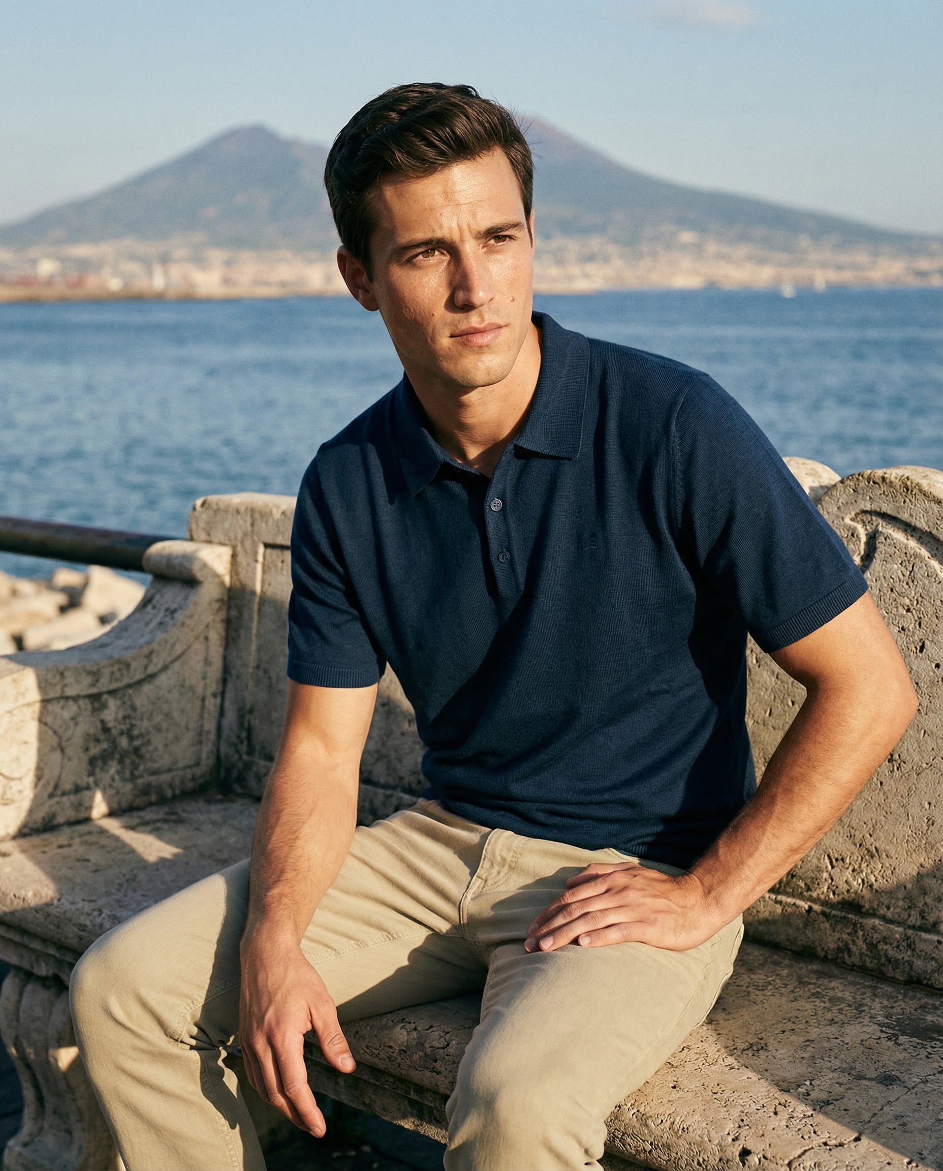 Polo Tricot Azul Medianoche
