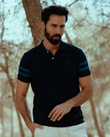 Navy Reversible Collar Polo