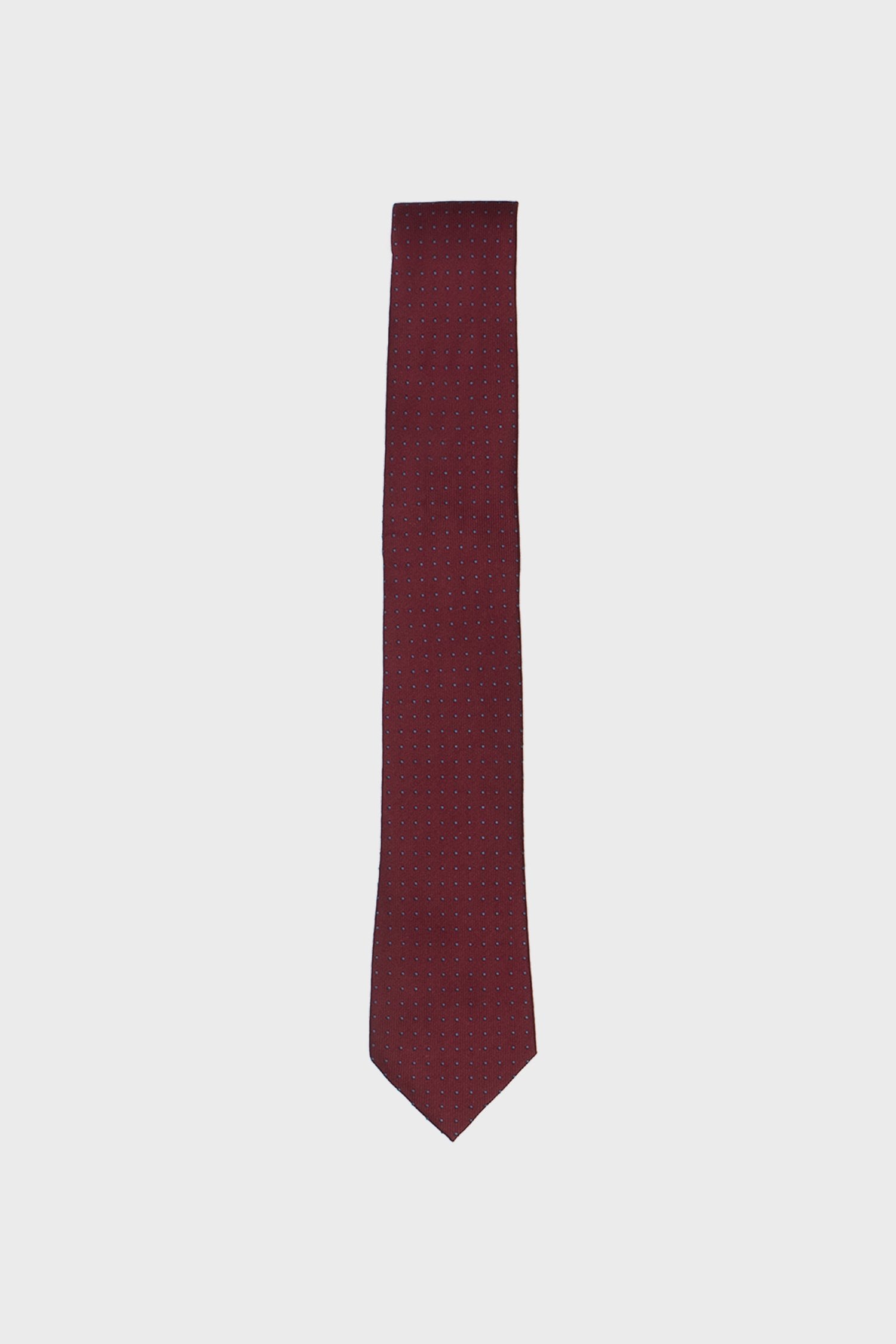 Burgundy Polka Dot Tie