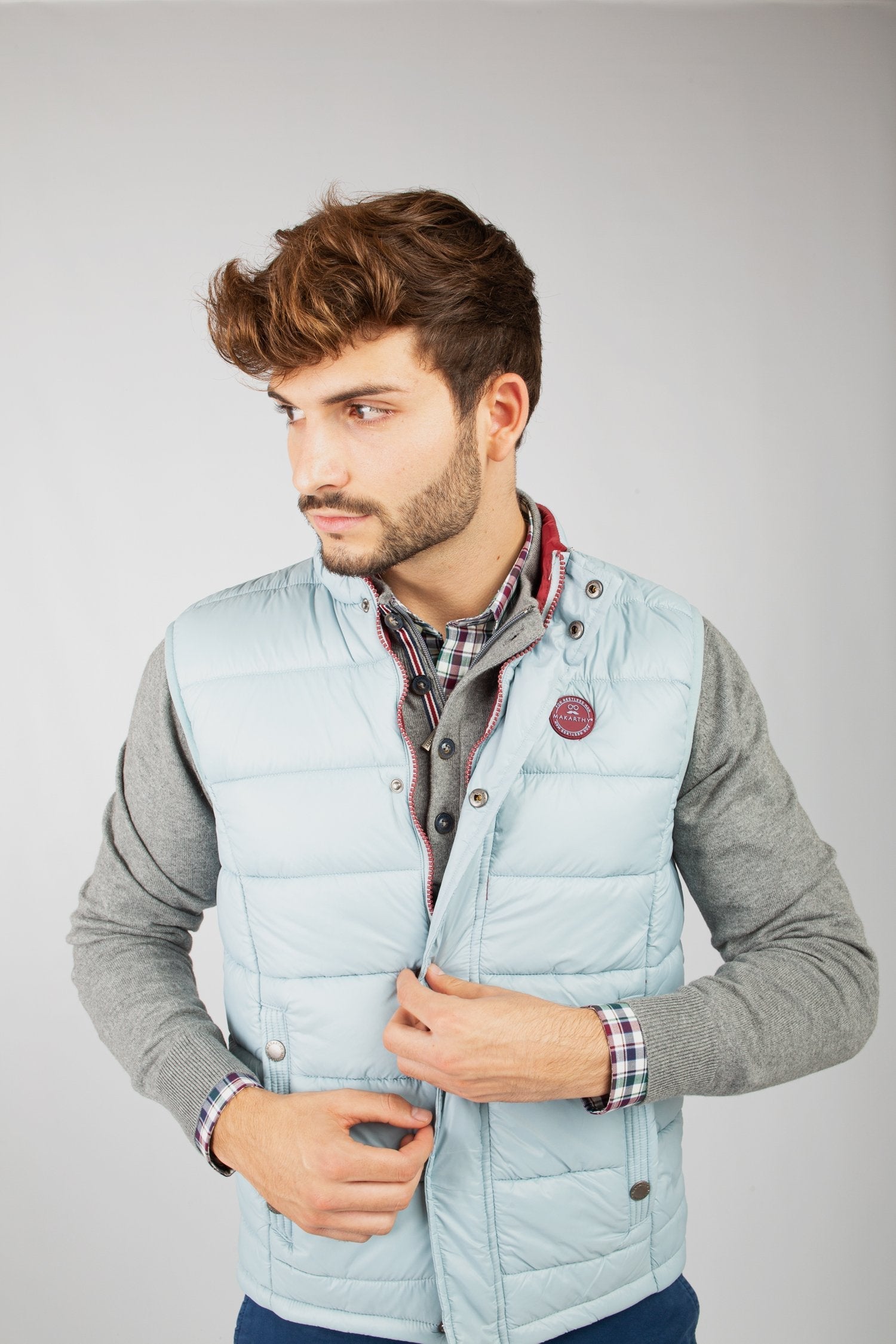 Chaleco Ultralight Azul Grisaceo