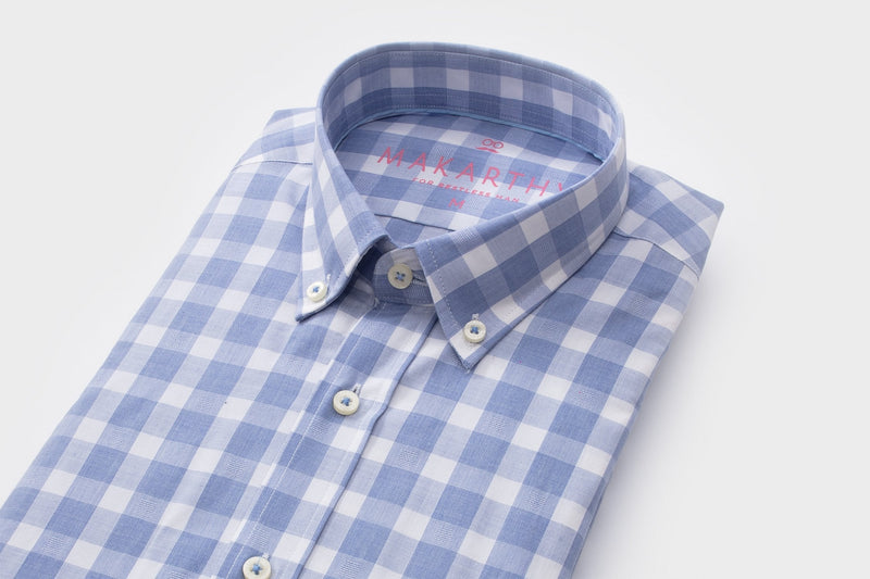 Camisa Cuadros Pastel Añil