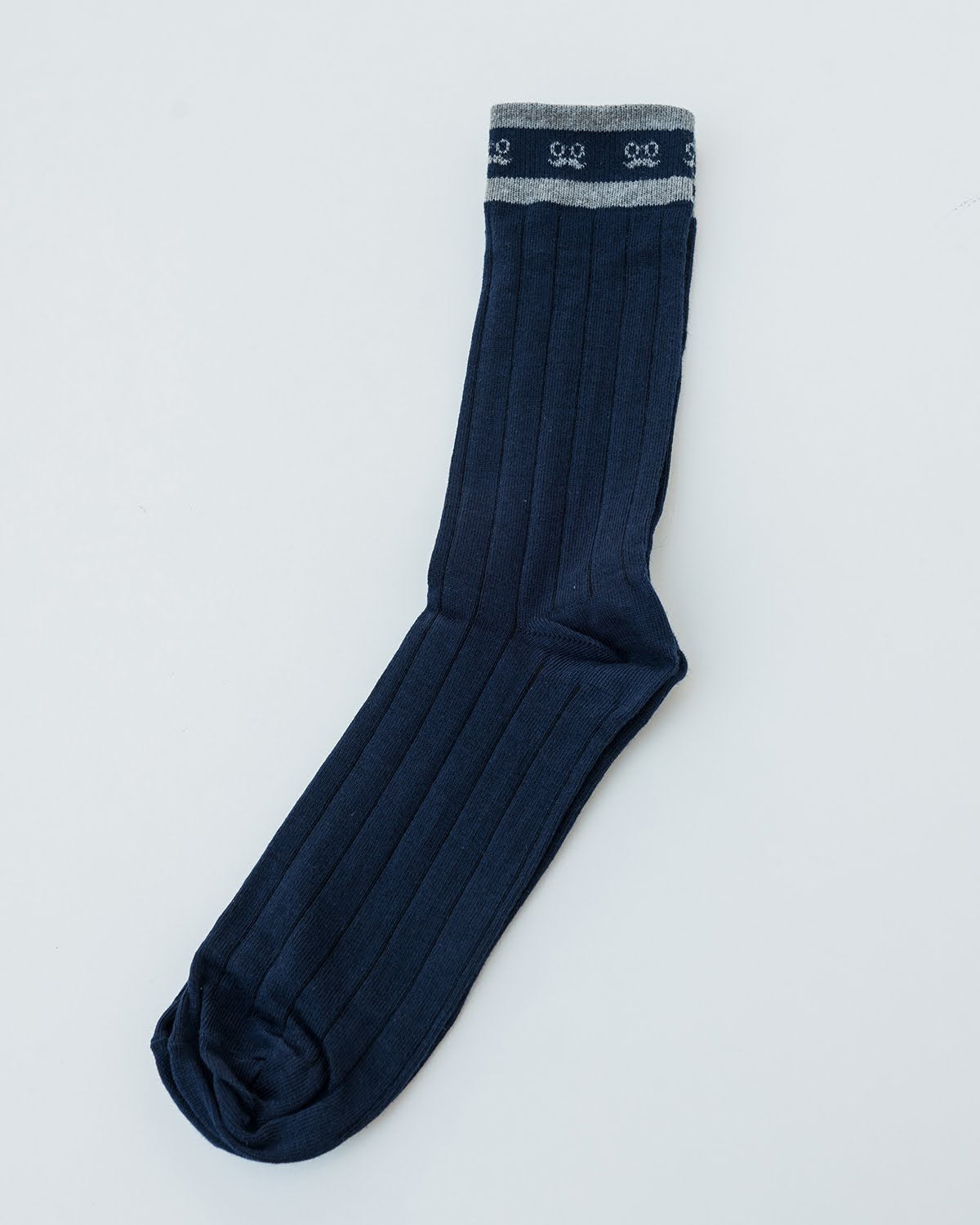 Navy Striped Sock