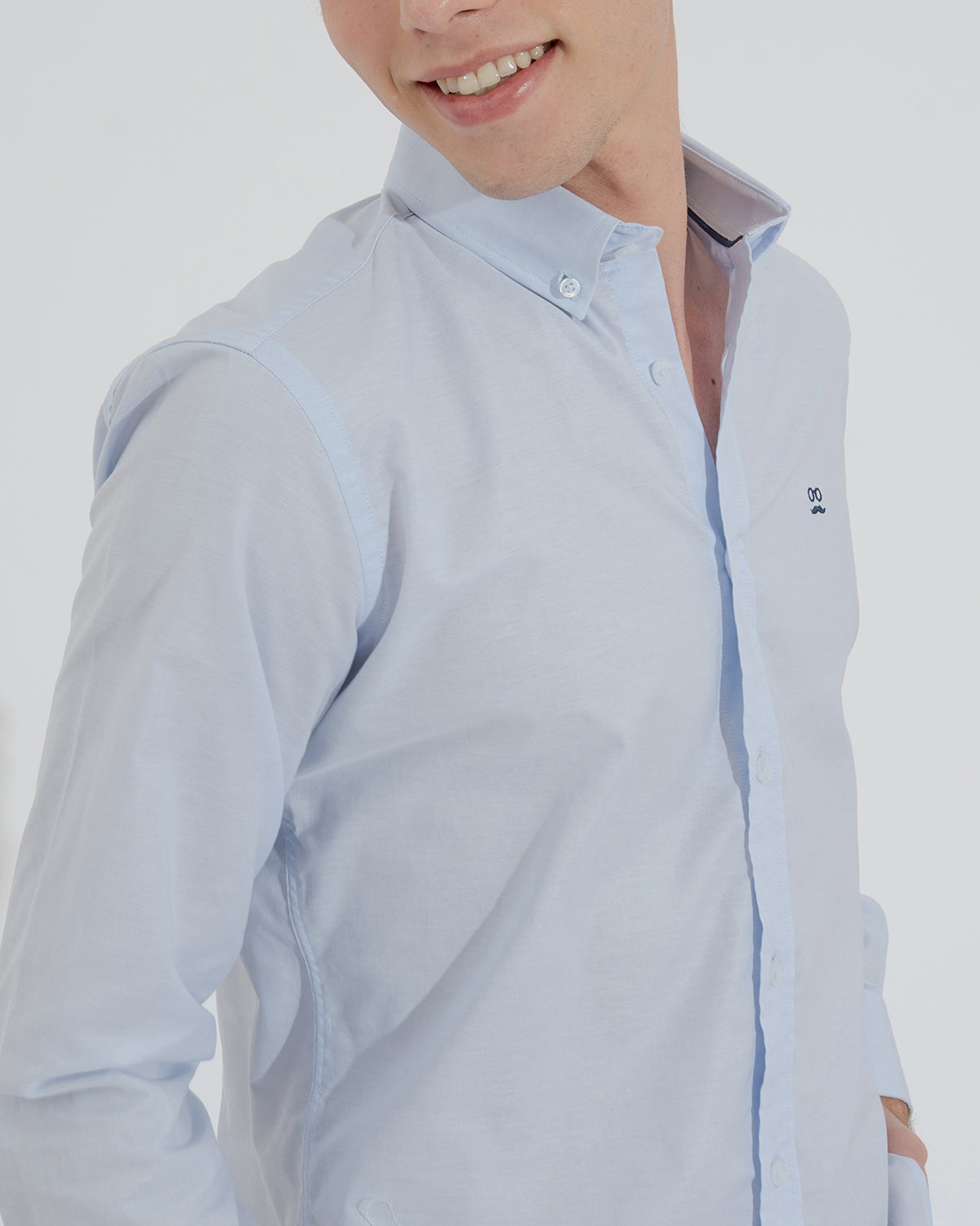 Light Blue Pinpoint Shirt
