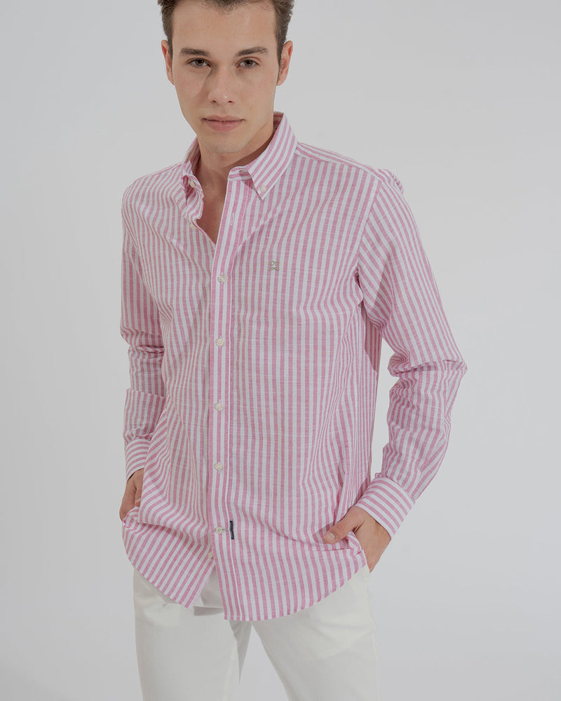 Camisa Coral Frambuesa