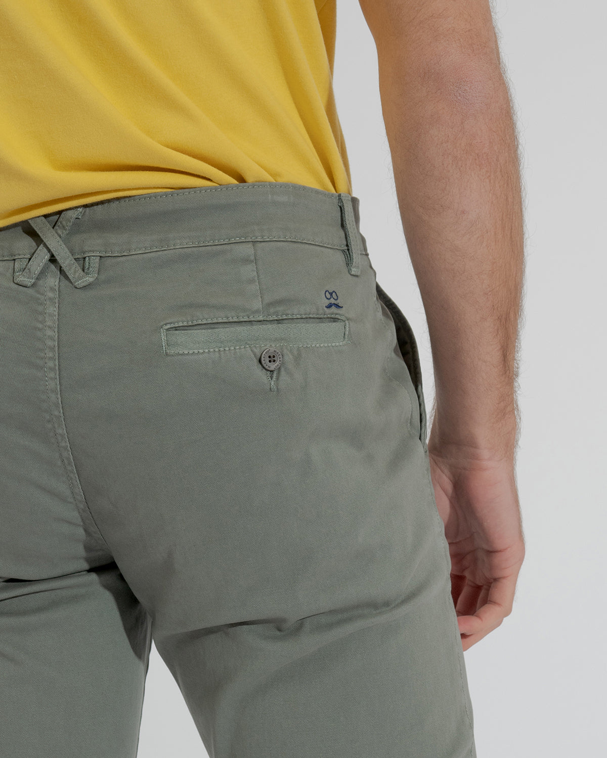Greenish Grey Sport Chino Pants