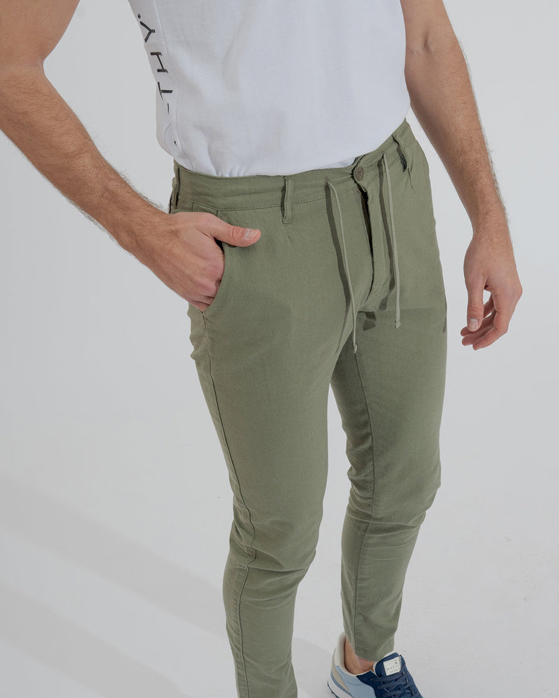 Pantalón Lino Verde
