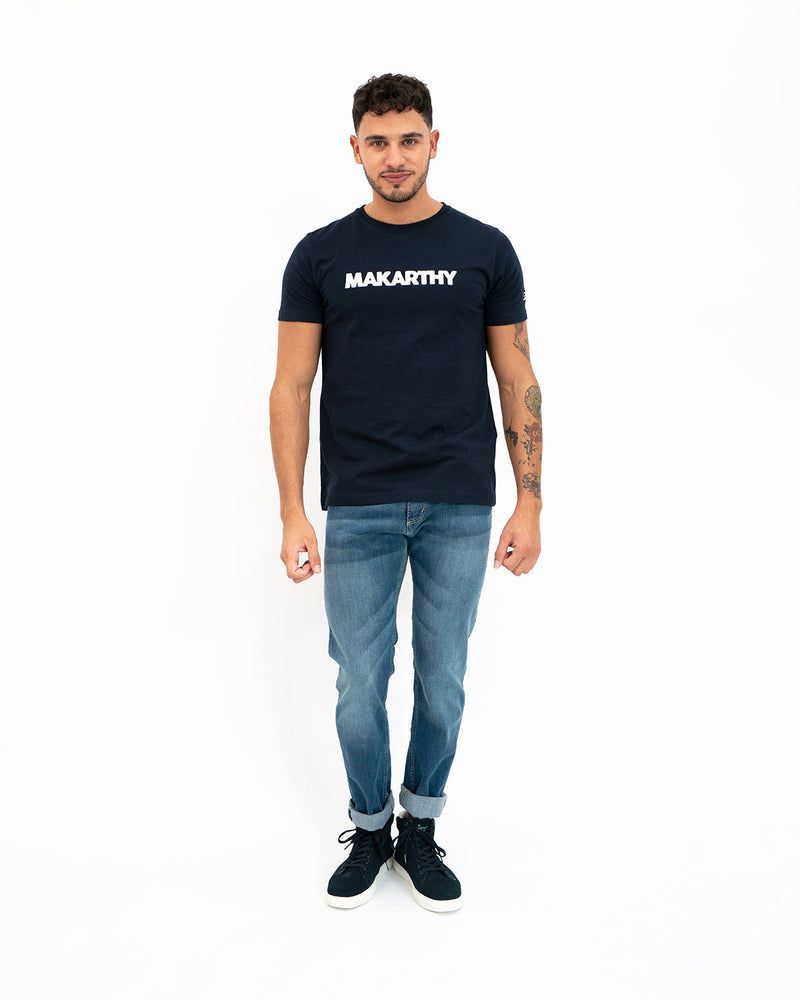 Camiseta Overlock Marino