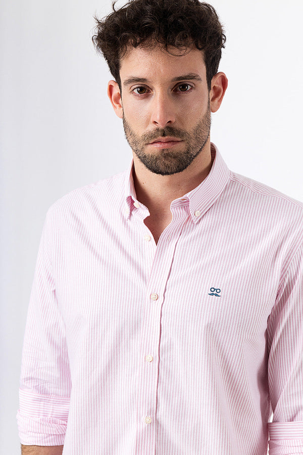 Camisa Oxford Rayas Pomelo