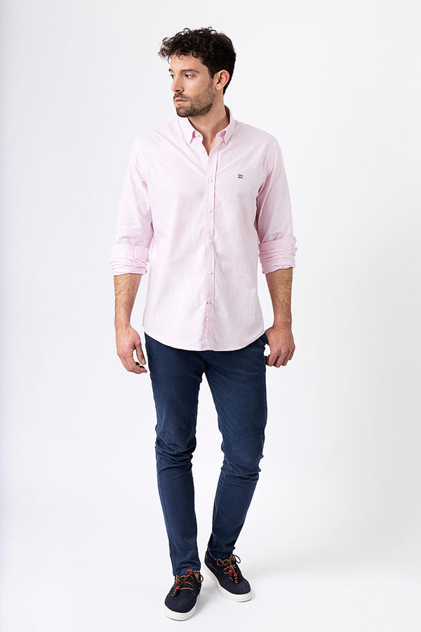 Camisa Oxford Rayas Pomelo