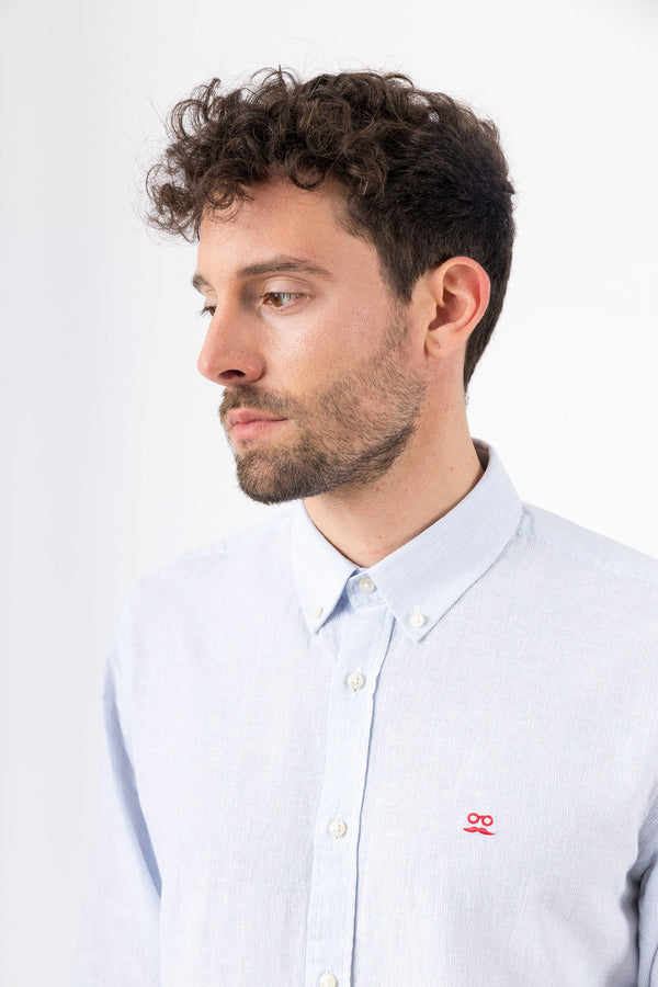 Camisa Transverse Celeste