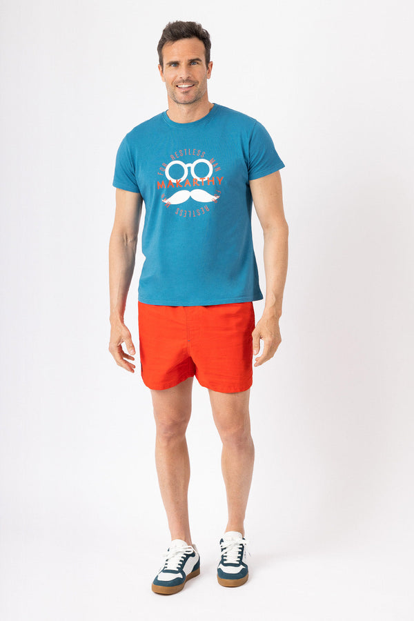 Camiseta Logo Azul Petróleo