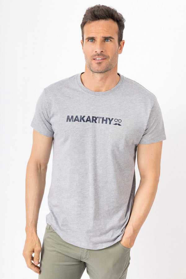Camiseta Pocket Gris