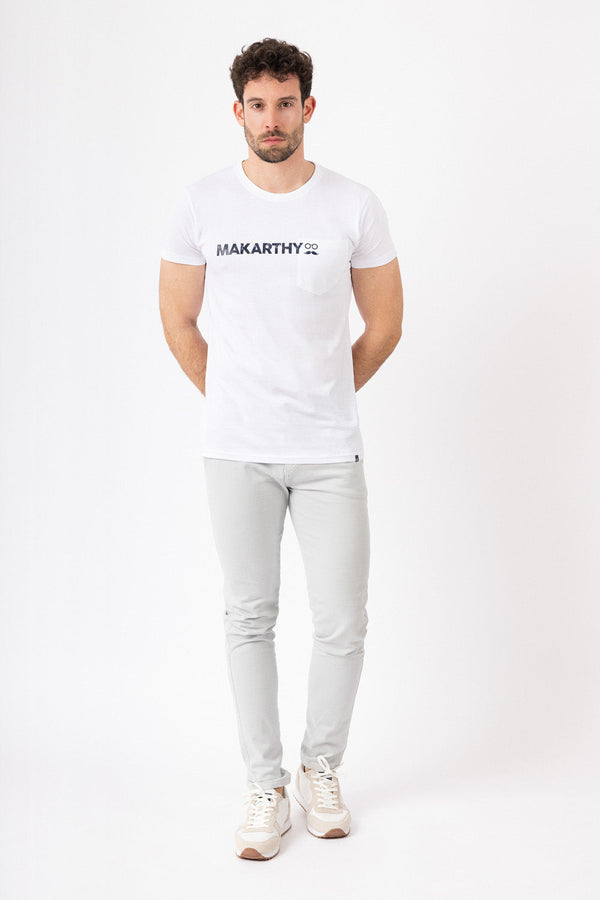 Camiseta Pocket Blanco