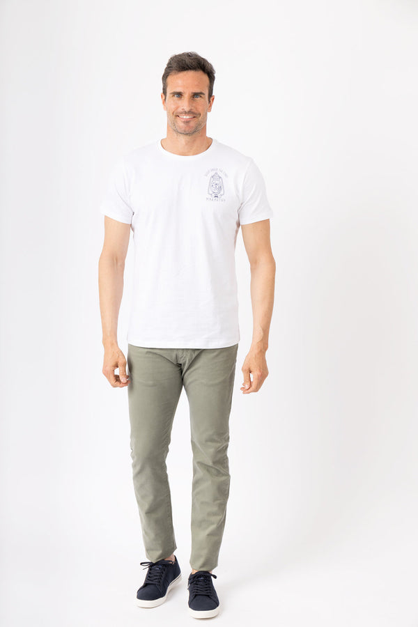 Camiseta Night Camping Blanco