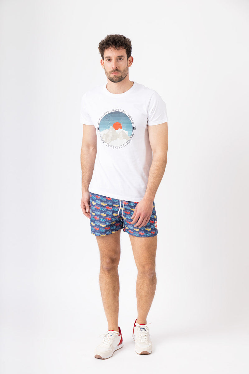 Camiseta Camping Blanco