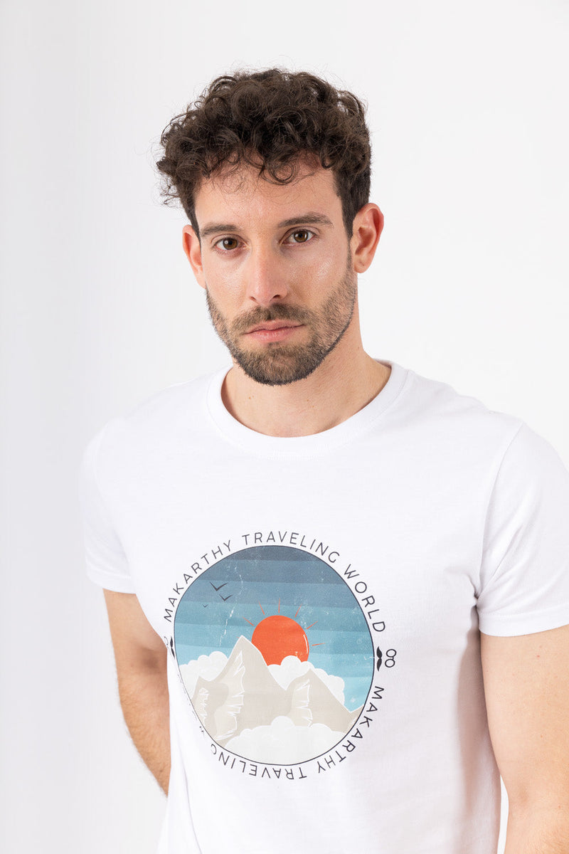 Camiseta Camping Blanco