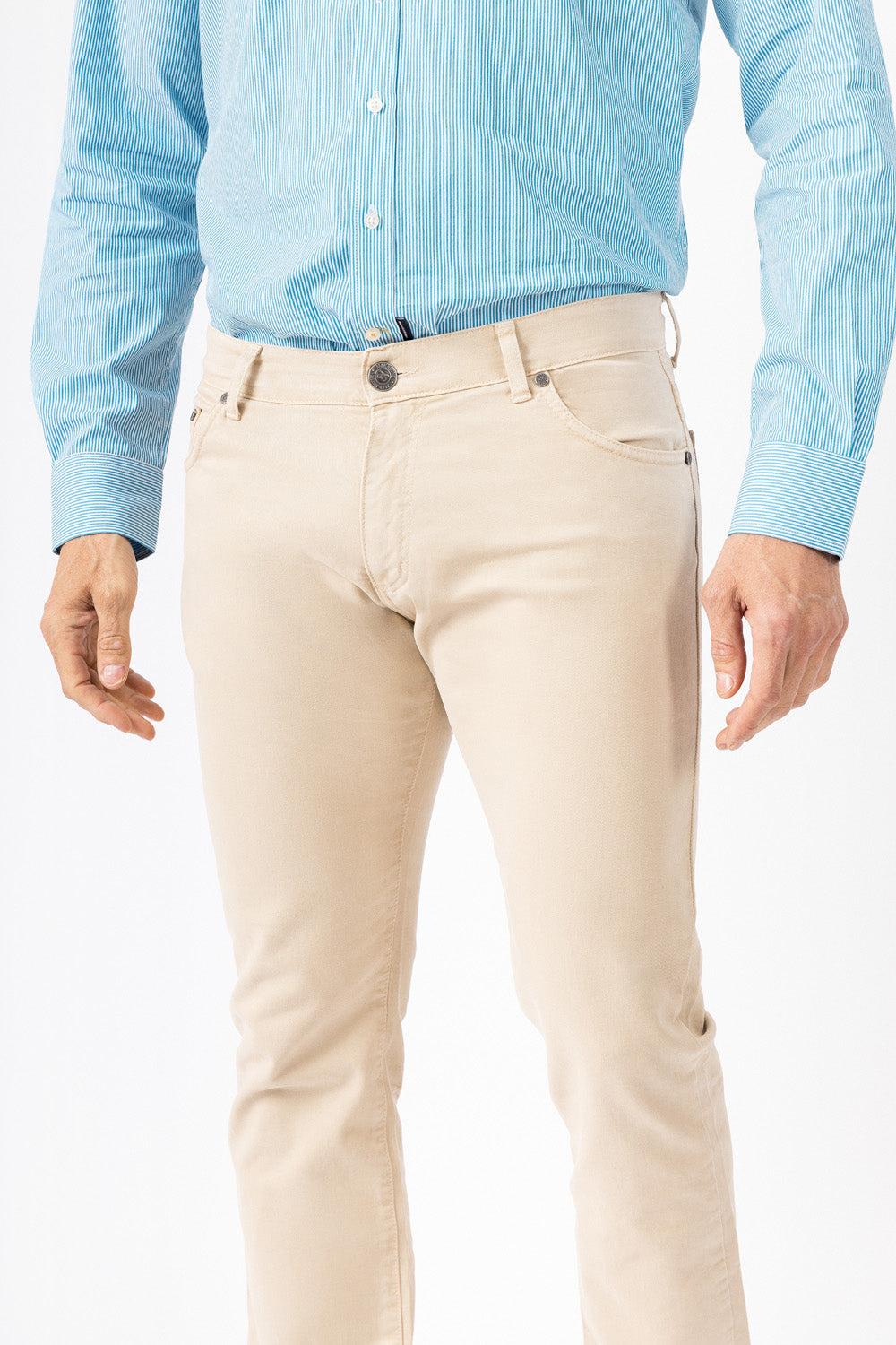 Pantalón Cinco Bolsillos Beige