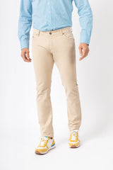 Pantalón Cinco Bolsillos Beige