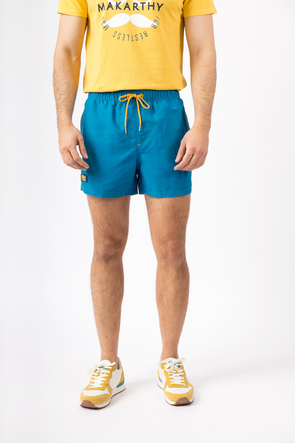 Embroidered Blue Swimsuit