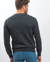 Charcoal Grey V-Neck Jumper