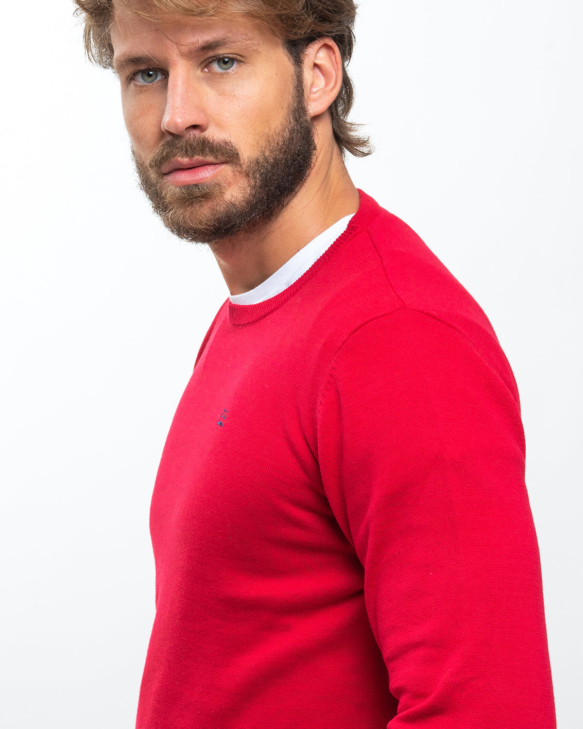 Red Crew Neck Sweater