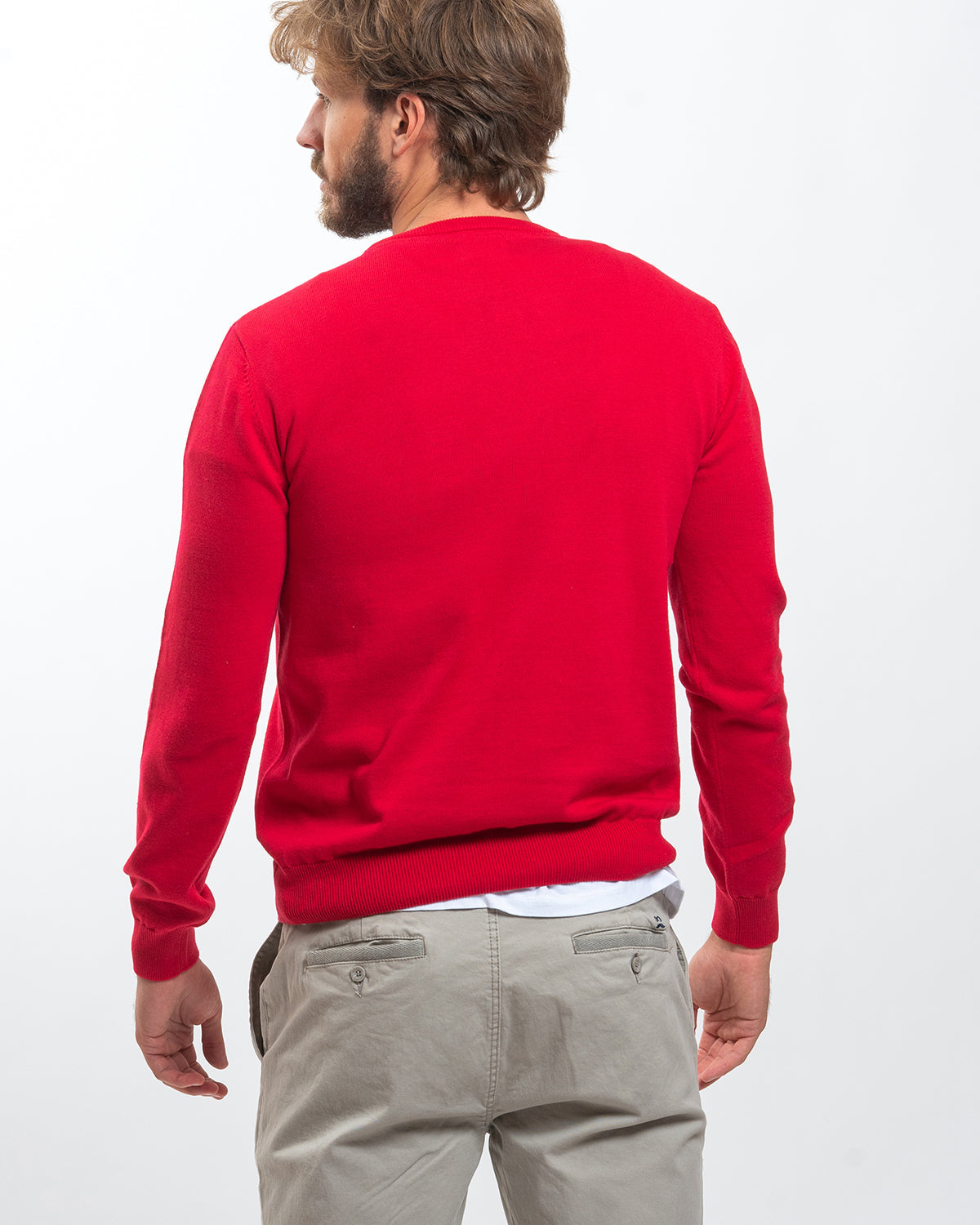 Red Crew Neck Sweater