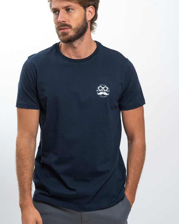 Camiseta Block Logo Marino