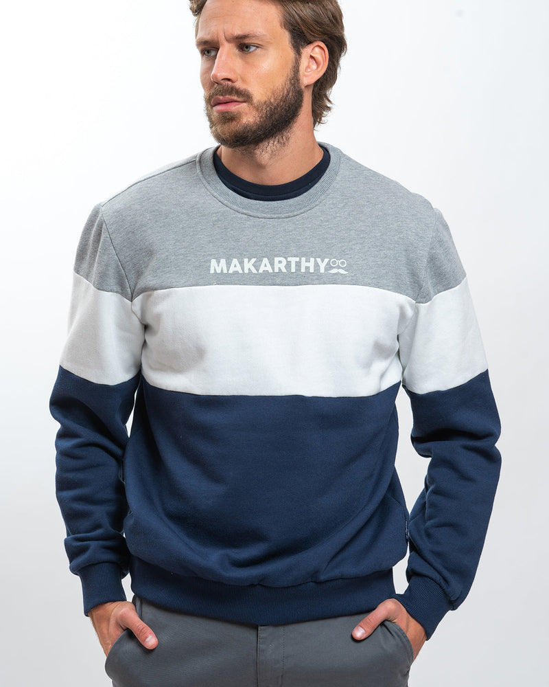 Sudadera Block Logo Gris Marengo