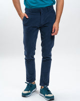 Navy Microcord Trousers