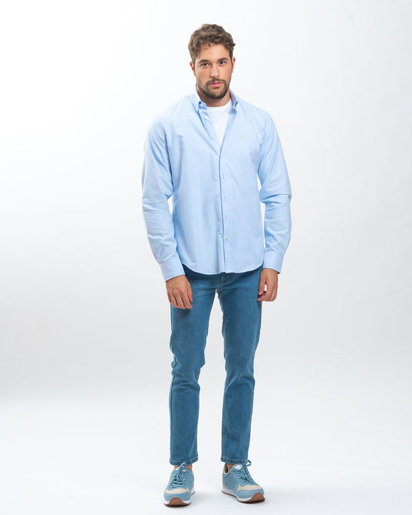 Camisa Oxford Soft Celeste
