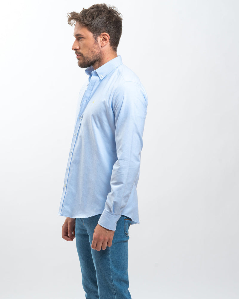 Camisa Oxford Soft Celeste