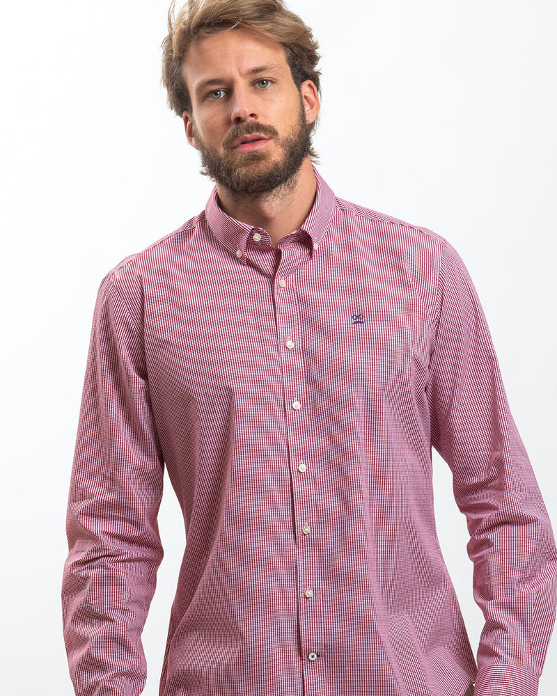 Camisa Cuadros Vichy Rojo